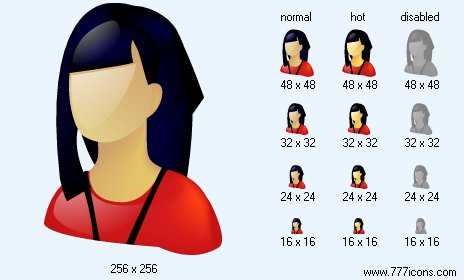 Asian Woman Icon Images