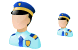 Policeman icons