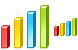 3d bar chart icon