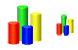 Cylinder chart icons