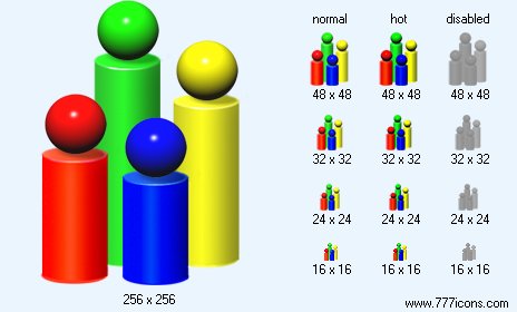 Demography Icon Images