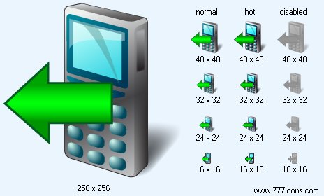 Export From Phone with Shadow Icon Images