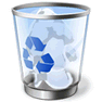 Full Recycle Bin with Shadow icon