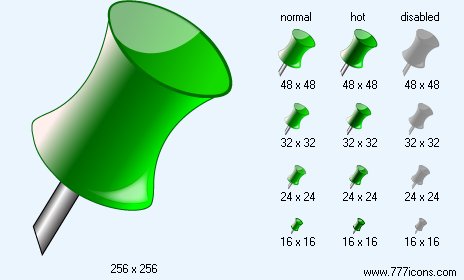 Green Pin Icon Images