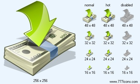 Income with Shadow Icon Images