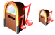 Juke box icons