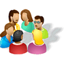 Large Group with Shadow icon