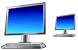 LCD monitor icons