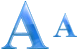 Letter A icons
