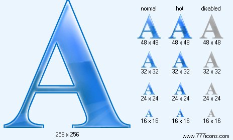 Letter A Icon Images