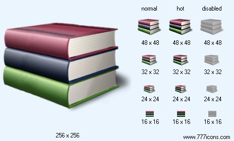 Library with Shadow Icon Images