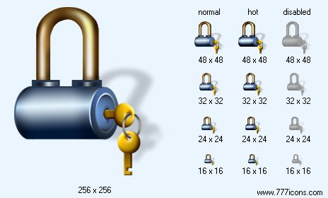 Lock V2 with Shadow Icon Images