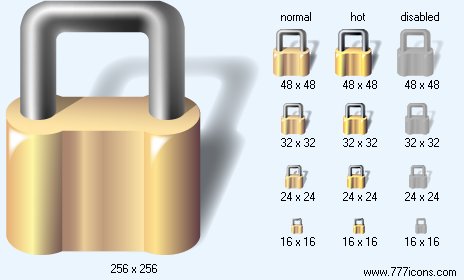 Lock V3 with Shadow Icon Images