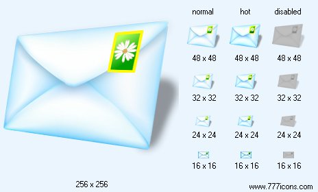 Mail with Shadow Icon Images