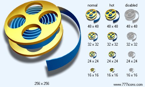 Multimedia with Shadow Icon Images