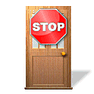No Exit with Shadow icon