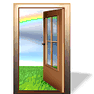 Open Door with Shadow icon