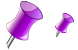 Purple pin icons