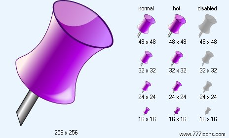 Purple Pin Icon Images