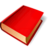 Red Book with Shadow icon