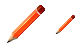 Red pencil icons