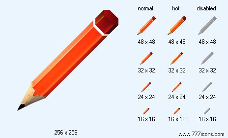 Red Pencil Icon Images