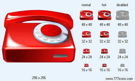 Red Phone Icon Images