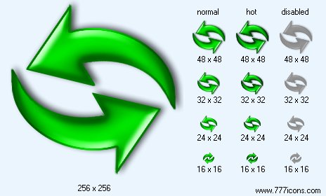 Refresh with Shadow Icon Images