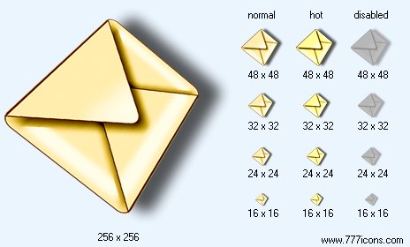 Send Mail with Shadow Icon Images