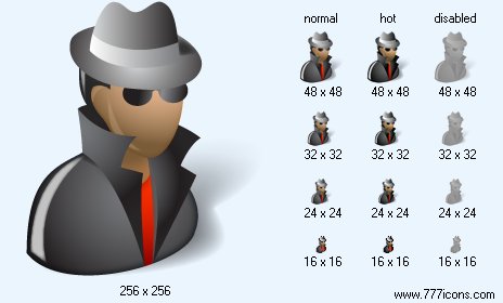 Spy with Shadow Icon Images