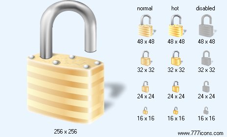 Unlock with Shadow Icon Images