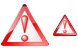 Warning icons