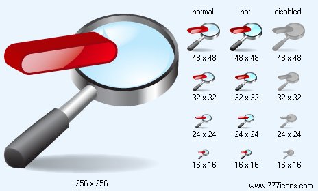 Zoom Out with Shadow Icon Images