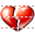 Broken heart icon