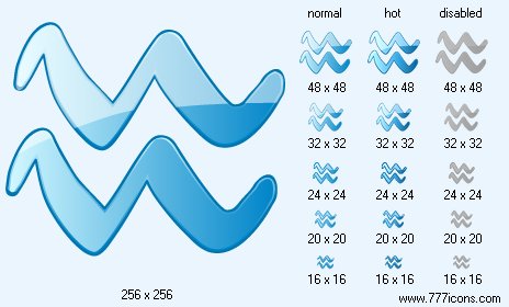 Aquarius Icon Images