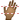 Dark hand icon
