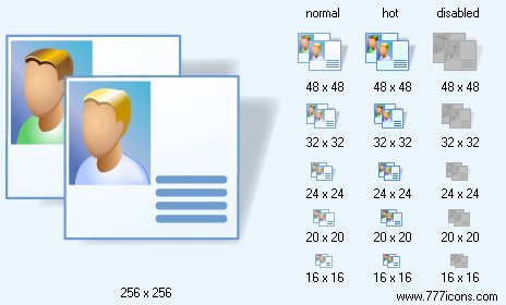 Accounts with Shadow Icon Images
