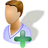 Add Patient with Shadow icon