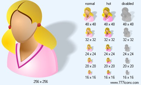 Adult Patient-Girl with Shadow Icon Images