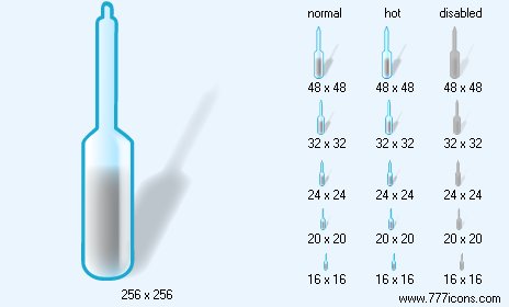 Ampoule with Shadow Icon Images