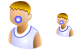 Baby boy icons