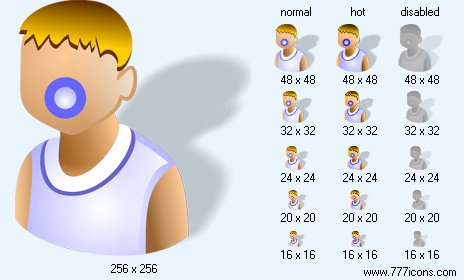 Baby Boy with Shadow Icon Images