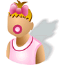 Baby Girl with Shadow icon