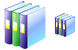 Book library icons