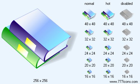 Books with Shadow Icon Images