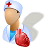 Cardiologist with Shadow icon