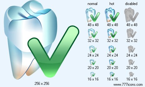 Check Tooth Icon Images