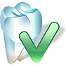 Check Tooth with Shadow icon