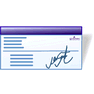 Cheque with Shadow icon