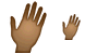 Dark hand icons